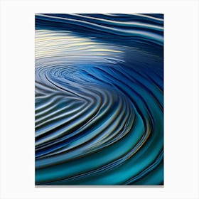 Water Ripples Waterscape Crayon 1 Canvas Print