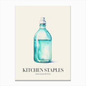 Kitchen Staples Dish Soap Bottle 1 Canvas Print