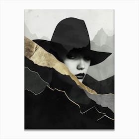 Woman In A Hat 46 Canvas Print