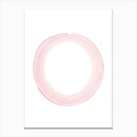 Blush Pink O Canvas Print