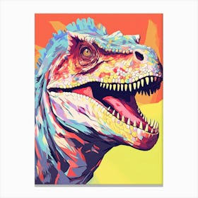 Colourful Dinosaur Carnotaurus 3 Canvas Print