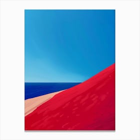 Red Sand Beach 1 Canvas Print