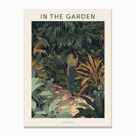 In The Garden Poster Leu Gardens Usa 1 Canvas Print