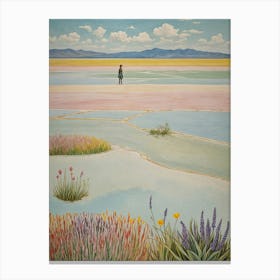 Rainbow Salt Flats Canvas Print