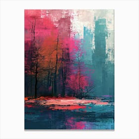 Alexey Hrom Snes Era Vibrant Pixel Art In Indigo Crimson Fuchsi C5c1144c 554e 49f1 9429 30548f1266b2 Gigapixel Art Scale 4 00x Canvas Print