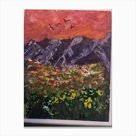 Rocky mountains Canvas Print