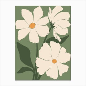 White Daisies Canvas Print