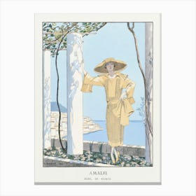 Amalfi, George Barbier Canvas Print
