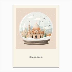 Cappadocia Turkey Snowglobe Poster Canvas Print