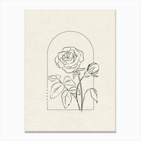 Rose Flower Canvas Print