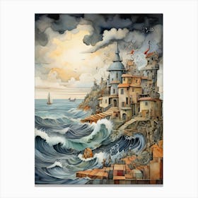 City On The Sea Canvas Print