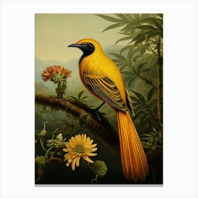 Paradise Serenade: Bird-of-Paradise Poster Canvas Print