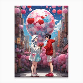 Sakura Valentine Canvas Print