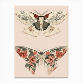 Spring Butterflies William Morris Style 7 Canvas Print
