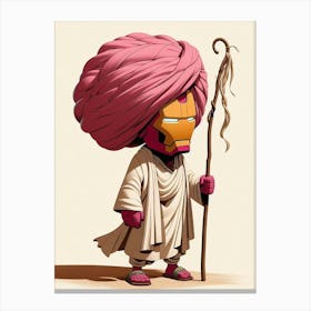 Iron Man In Turban 1 Canvas Print