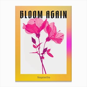 Hot Pink Bougainvillea 1 Poster Canvas Print