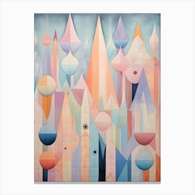 Whimsical Abstract Geometric Shapes 9 Canvas Print