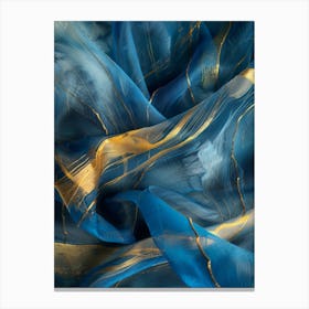 Blue And Gold 18 Canvas Print