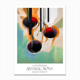 Cherries Painting Abstract 3 Exhibition Poster Canvas Print