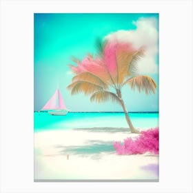 Aruba Soft Colours Tropical Destination Canvas Print