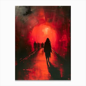 Red Tunnel Canvas Print