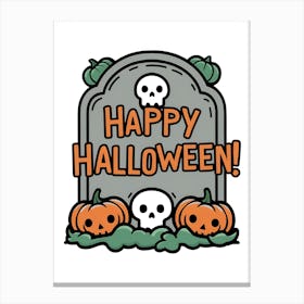 Happy Halloween 1 Canvas Print