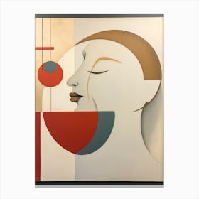 Abstract Illustration Of A Woman And The Cosmos 45 Canvas Print