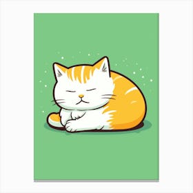 Cat Sleeping 1 Canvas Print