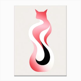 Cat Logo Canvas Print