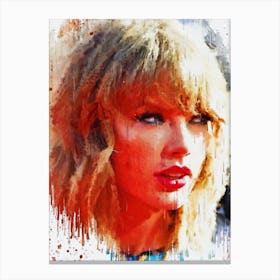 Taylor Swift Potrait Canvas Print