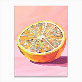 Orange Disco Slice Canvas Print