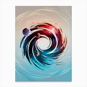 Spiral Of Planets Canvas Print