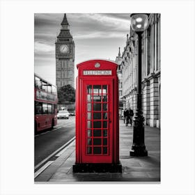 London Telephone Box Canvas Print