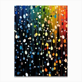 Rainbow Dots Canvas Print