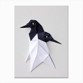 Common 2 Loon Origami Bird Canvas Print