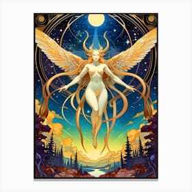 Angel Of The Sky Canvas Print