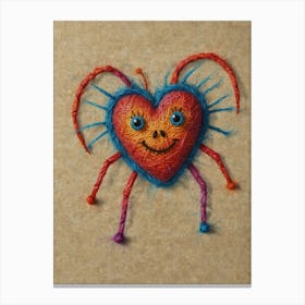 Heart Spider Canvas Print