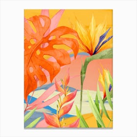 Abstract Art Tropical Garden 20 Canvas Print