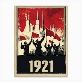 Aihrgdesign A Vintage Political Poster Marking The Formation 9 Leinwandbilder