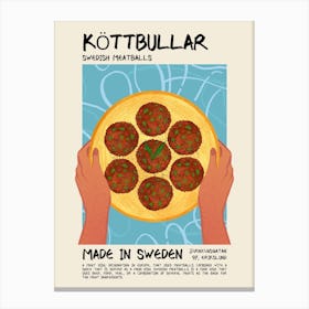 Köttbullar Canvas Print