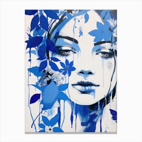 Blue Woman 11 Canvas Print