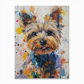 Yorkshire Terrier Acrylic Painting 12 Canvas Print