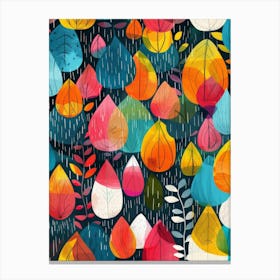 Autumn Leaves In The Rain Canvas Print