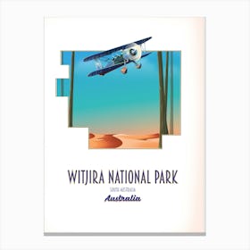 Witjira National Park map Canvas Print