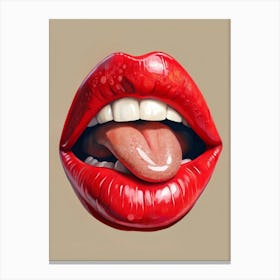 Sexy Lips Canvas Print