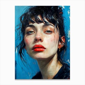 Portrait Of A Woman painting 3 Canvas Print