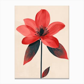 Red Flower Canvas Print