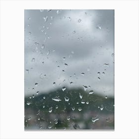 Img 4567 Rain outside the window Canvas Print