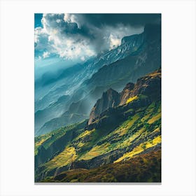 Valley In The Mountains Canvas Print