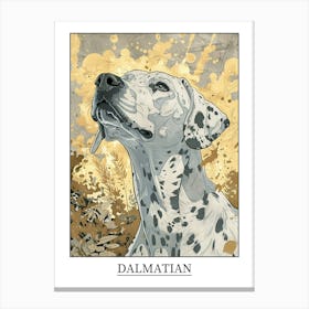 Dalmatian Precisionist Illustration 1 Poster Canvas Print